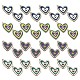 32pcs 4 pendentifs en alliage de couleurs ENAM-SZ0002-37-1
