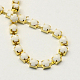 Golden Tone Iron Acrylic Claw Chains CHC-R007D-10-2