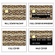 長方形のPVCプラスチック防水カードステッカー  銀行カードの装飾用の粘着カードスキン  スネークスキン  186.3x137.3mm DIY-WH0432-097-4