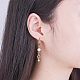 Sunnyclue 1 set bricolage plaqué or zircon cubique chaîne bracelet boucle d'oreille kit de fabrication pour femmes filles - faire 1 bracelets + 1 paires de boucles d'oreilles longues chaînes DIY-SC0003-13-7