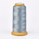 ポリエステル糸  カスタム織りジュエリー作りのために  ライトスチールブルー  0.2mm  約1000m /ロール NWIR-K023-0.2mm-18-1