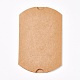 クラフト紙の結婚式の好きなギフトボックス  枕  淡い茶色  9x10.5x3.5cm CON-WH0037-B-12-2