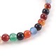 Natural Color Agate Beads Stretch Bracelets BJEW-JB04015-02-3