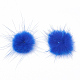 フェイクミンクのファーボール装飾  ポンポムボール  DIYクラフト用  ブルー  3~3.5cm  80個/ボードについて FIND-S267-3.5cm-03-2