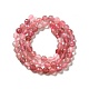 Chapelets de perles aux fraises en quartz naturel G-I341-15-3