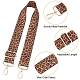 Bretelles de sac à motif léopard en polyester FIND-WH0001-29-5