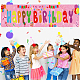 Полиэстер висит баннеры детский день рождения AJEW-WH0190-002-6