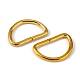 鉄のdリング  バックル留め金  ウェビング用  ストラップバッグ  服飾材料  ゴールドカラー  インナー：15x25.4mm IFIN-Q130-02G-2