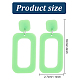 ANATTASOUL 6 Pairs 6 Style Hollow Out Rectangle Acrylic Dangle Stud Earrings EJEW-AN0001-59-2