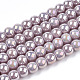 Chapelets de perles en verre opaque électrolytique GLAA-T032-P4mm-AB07-1