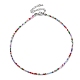 Verre collier de perles NJEW-Z029-05U-1