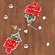 Dadi per le orecchie in ottone da 30 pz&nbsp;KK-BBC0019-92S-7