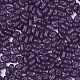 ガラスシードビーズを等級分けする  チェコガラスビーズ  模造翡翠ピーナッツビーズ  青紫色  6x3mm  穴：1.2mm  約95個/10g X-SEED-R050-2377-2