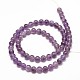 Natural Amethyst Round Bead Strands G-P072-29-6mm-2