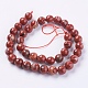 Natürliche rote Jaspis Perlen Stränge G-G542-10mm-15-2