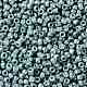 TOHOラウンドシードビーズ  日本製シードビーズ  （1207)つの不透明なターコイズブルーの大理石  8/0  3mm  穴：1mm  約222個/10g X-SEED-TR08-1207-2