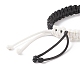 Waxed Polyester Braided Cord Bracelet BJEW-TA00166-5