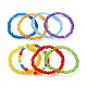 Transparent Acrylic Beads Stretch Bracelet Sets for Kids BJEW-JB06512-1