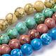 Chapelets de perles en turquoise synthétique TURQ-H038-4mm-M-2
