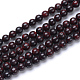 Chapelets de perles en pierre de sang naturelle X-G-R412-06-6mm-1