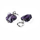 Faceted Transparent Glass Charms GLAA-T024-06-4