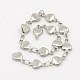 304 Stainless Steel Heart Chains CHS-K001-51-2