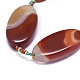 Natural Banded Agate/Striped Agate Beads Strands G-L544-024A-2