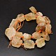 Nuggets Natural Citrine Beads Strands G-F289-28-2