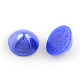 Pearlized Plated Opaque Glass Cabochons PORC-S482-04-10-1