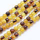 Perles d'ambre naturel brins G-P336-16-4mm-1