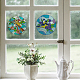 Flat Round PVC Plastic Self Adhesive Window Decorations Accessories AJEW-WH0182-010-3