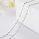 Unisex Brass Singapore Chain Necklaces MAK-BB45701-P-1