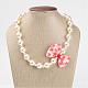 Imitation perle acrylique perles enfants colliers NJEW-JN01582-4