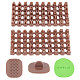 CRASPIRE Keoker Letter Stamps for Clay Polymer Clay Cutters Set Clay Earring Cutters Letters Brown Alphabet Number Clay Cutters Set for Clay Biscuit Pastry Baking Fondant Cake DIY-CP0007-05-1