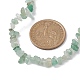 Collana con perline di avventurina verde naturale NJEW-JN04615-14-3
