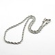 Corde collier de chaîne pour les hommes NJEW-F027-42-C-1