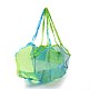 ポータブルナイロンメッシュ買い物袋  学校旅行のために毎日のビーチバッグが合います  空色  78cm ABAG-J001-A02-3