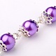 Perlas de cristal redondas hechas a mano cadenas para hacer collares pulseras AJEW-JB00056-03-2
