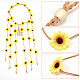 Tuch Sonnenblume Hippie Stirnband Blumenkrone OHAR-WH0011-12A-4