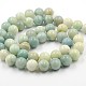 Brins de perles rondes en amazonite de fleurs naturelles G-E250-04-16mm-2