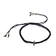 (vendita di fabbrica di feste di gioielli) braccialetti di perline intrecciate con cavo di nylon regolabile BJEW-JB05016-01-1