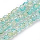 Two Tone Crackle Glass Beads Strands GLAA-F098-03A-01-1