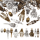 Fingerinspire 60 pièces 10 styles pendentifs en alliage FIND-FG0002-80-1