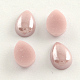 Pearlized Plated Opaque Glass Cabochons PORC-S778-5x8-18-1