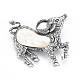 Sheep Alloy Brooch PALLOY-N166-003-A02-RS-2