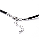 Round Leather Cord Necklaces Making AJEW-E010-02-3mm-2