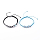 Bracelets de perles de nylon tressés réglables BJEW-JB06172-1