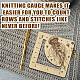Wooden Square Frame Crochet Ruler DIY-WH0536-008-4
