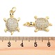 Подвески из латуни с прозрачным фианитом KK-U009-12K-G-3