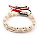 Set di braccialetti di perline intrecciate con filo di nylon regolabile BJEW-JB05382-1
